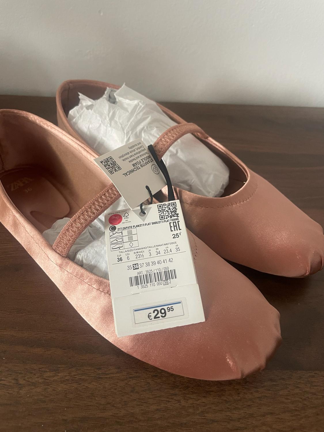 SATIN BALLET FLATS - Image 4