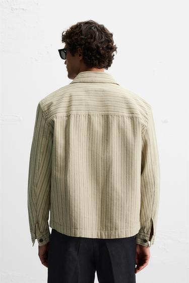 HERRINGBONE STRIPE OVERSHIRT - striped by Zara - Image 2