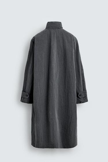 TRENCH LÉGER EFFET DÉLAVÉ AARON LEVINE X ZARA - Gris chiné de Zara - Image 8