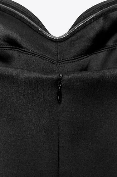 ROBE SATINÉE MULTIPOSITIONS ZW COLLECTION - Noir de Zara - Image 7