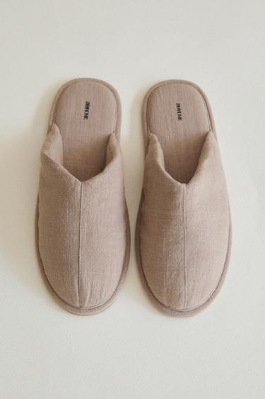 RAMIE MULE SLIPPERS - Taupe Grey by Zara