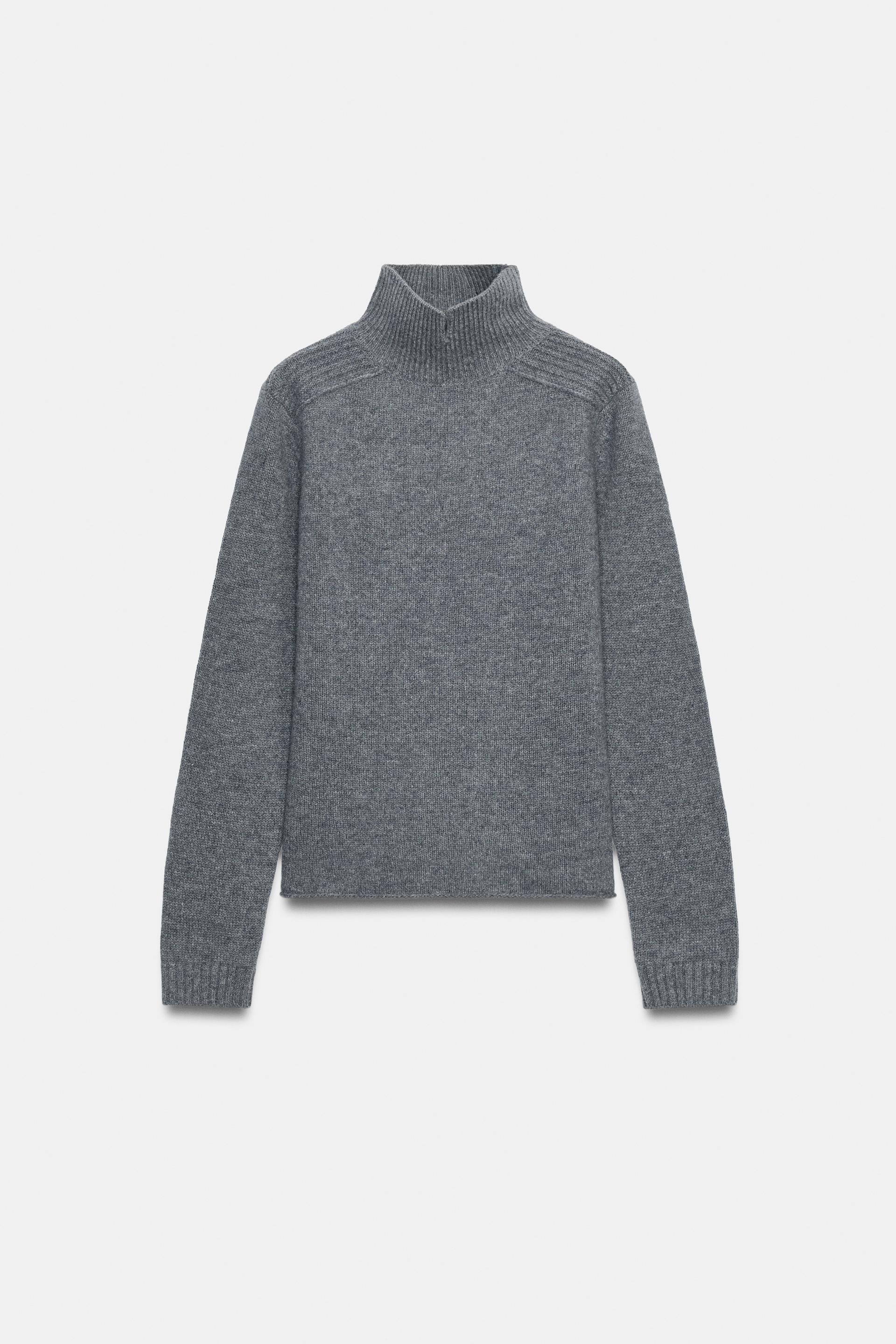 100% WOOL HIGH-NECK SWEATER thumbnail 6
