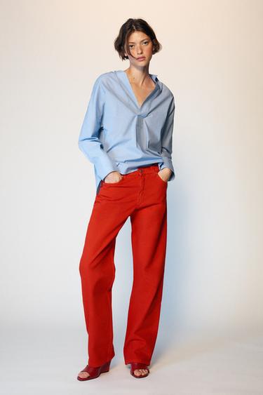CAMISA RAYAS - Azul / Blanco de Zara - Imagen 0
