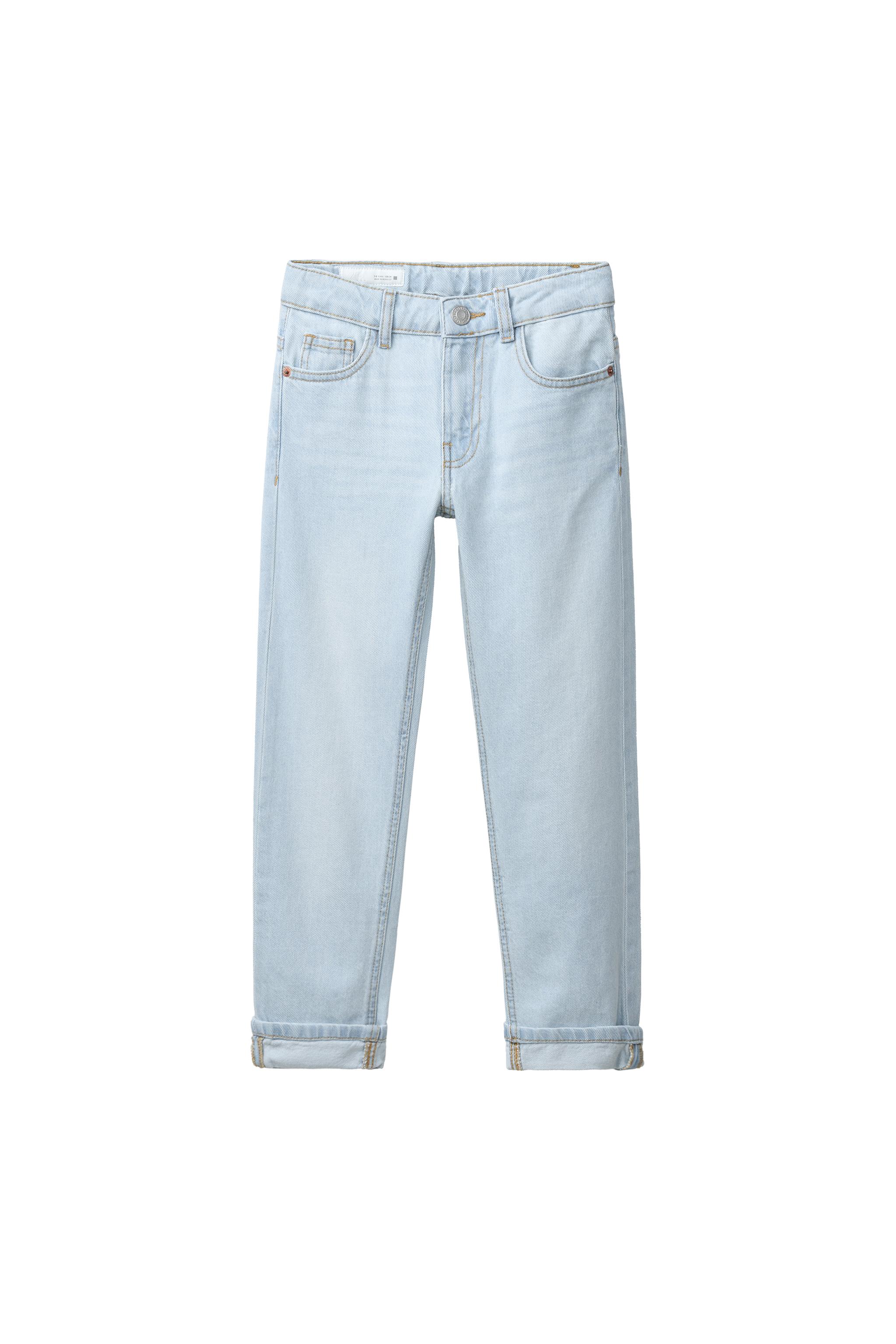 STRAIGHT LEG JEANS — Blue