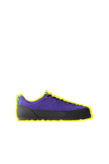 BASKET DE SPORT CONTRASTE - Lilas de Zara