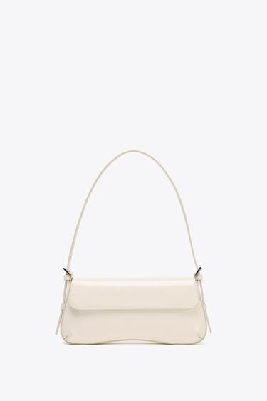 SHOULDER BAG WITH FLAP - white by Zara