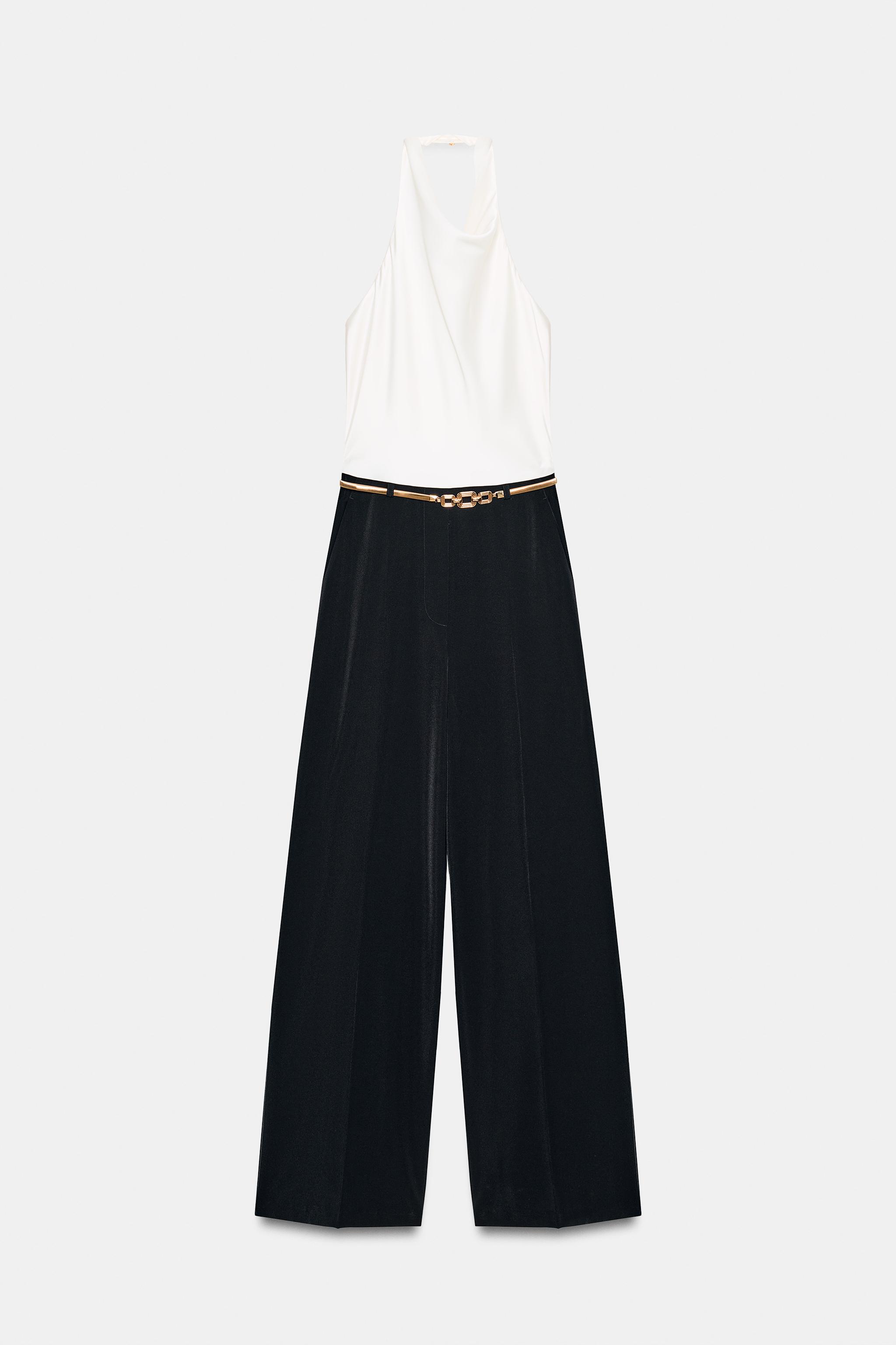 COMBINAISON LONGUE HALTER AVEC CEINTURE