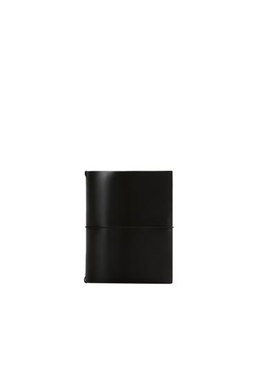 Zara LEATHER BOOK COVER - Black