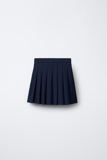 PLEATED SKIRT - Navy blue by Zara - Image 1