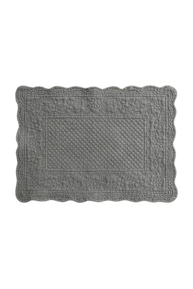 Zara FLORAL QUILTED PLACEMAT - Gray