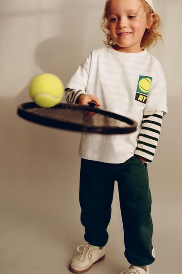 T-SHIRT MIT TENNIS-PRINT - Weiß von Zara - Bild 0