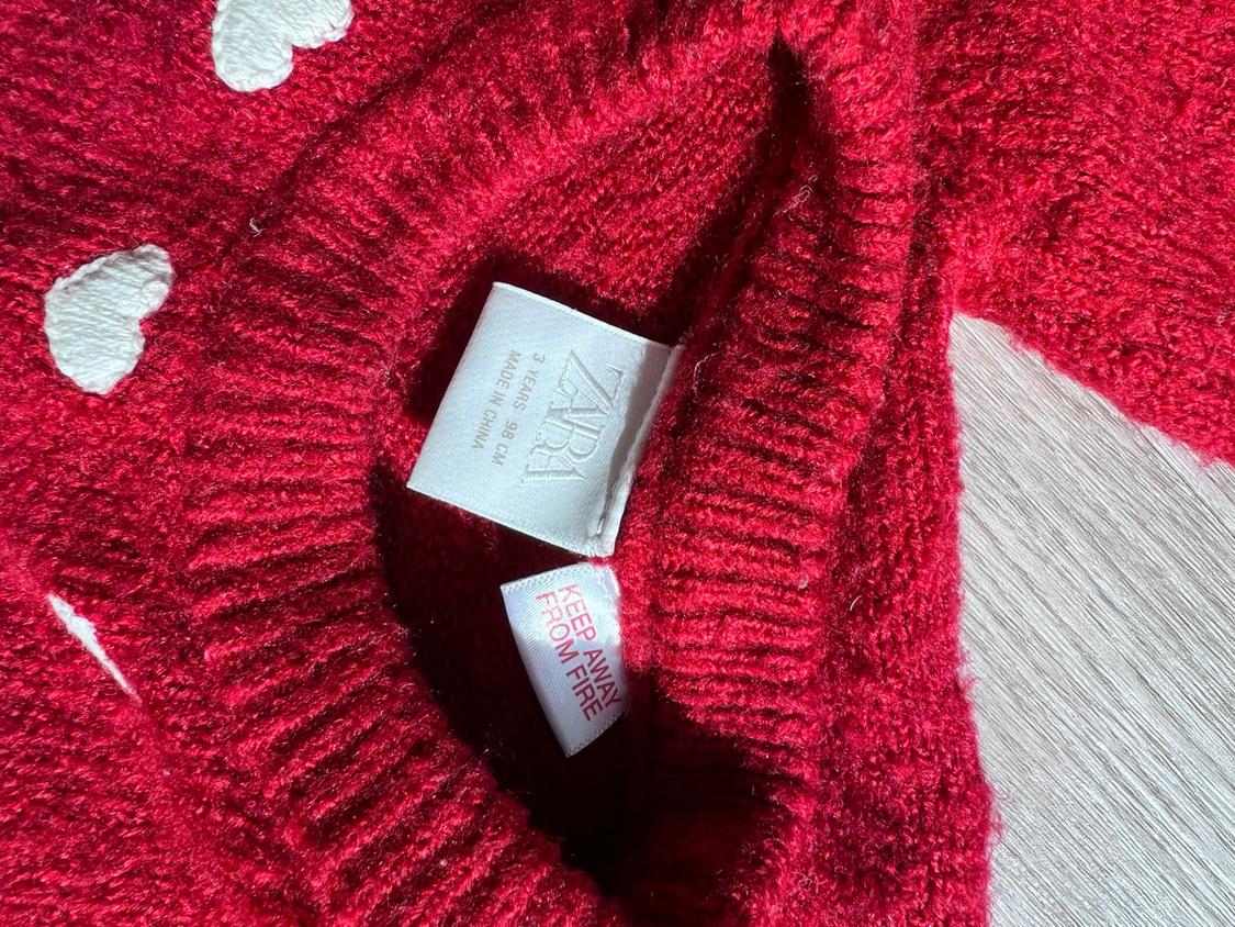 RED KNITTED SWEATER - Image 3
