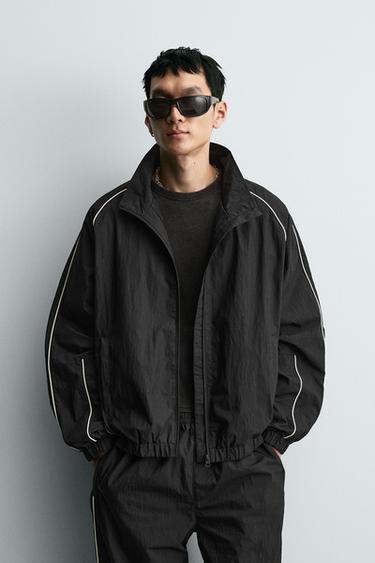 TECHNISCHE JACKE MIT KONTRAST - Schwarz von Zara