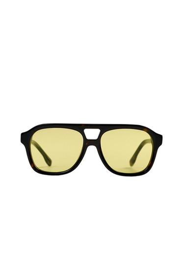 RECHTHOEKIGE ZONNEBRIL - SCHILDPAD van Zara