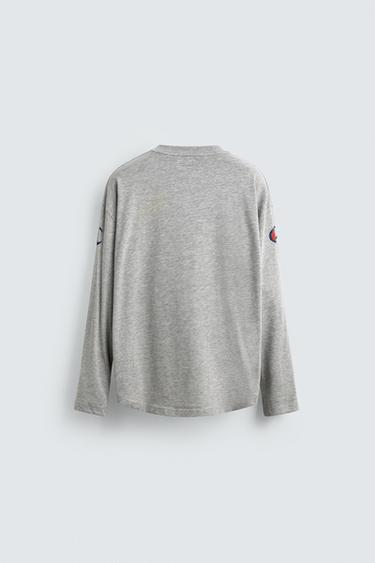 CHAMPION® X ZARA PRINTED T-SHIRT - Grey marl by Zara - Image 7
