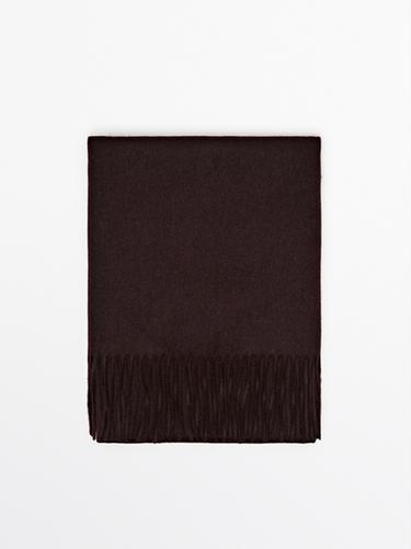 Écharpe en laine mélangée - Bordeaux de Zara - Image 0