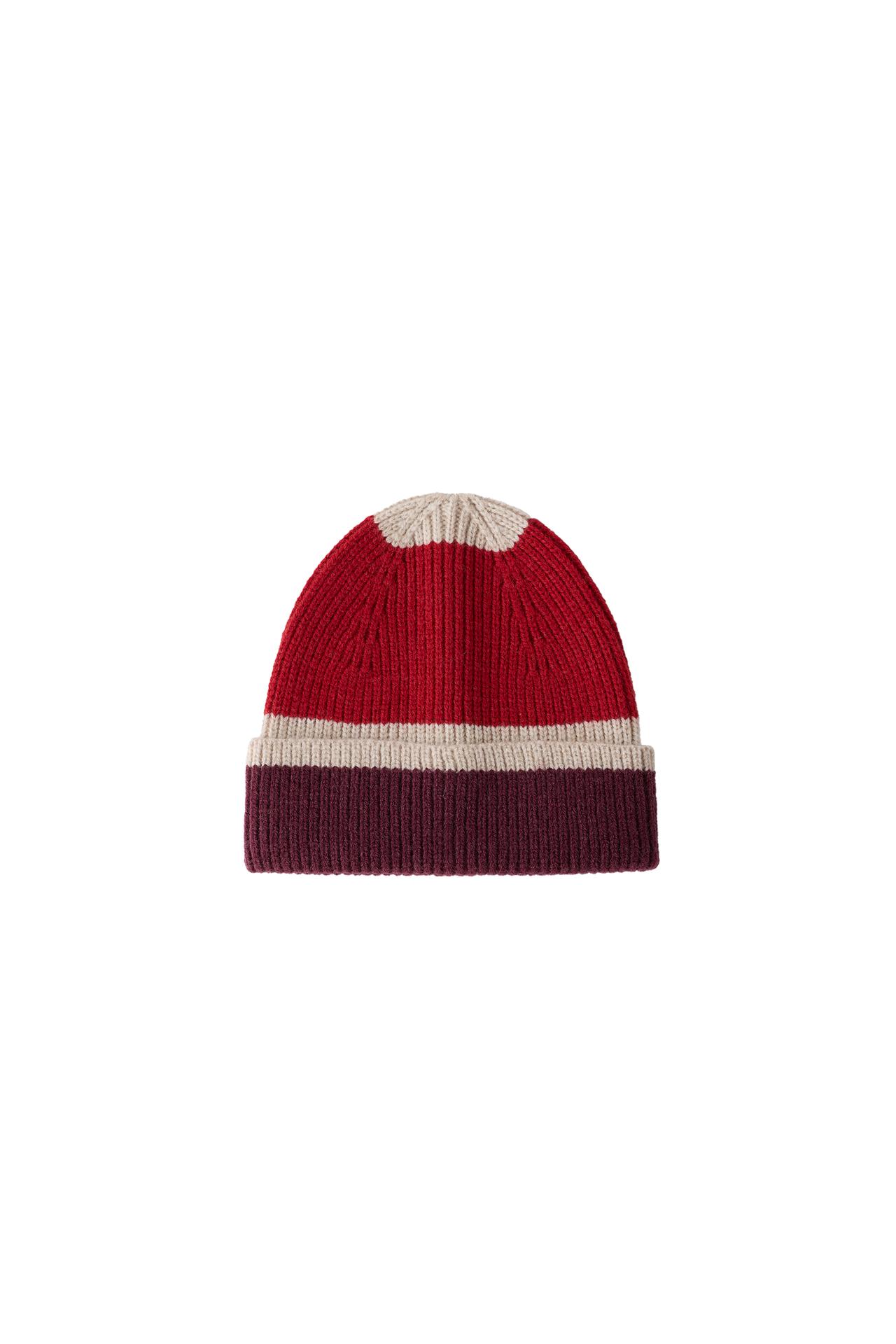 COLOUR BLOCK KNIT BEANIE