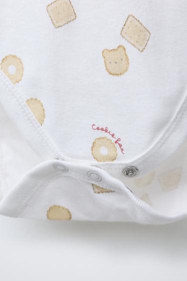5-PACK OF BISCUIT PRINT BODYSUITS - camel by Zara - Image 3