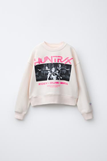 KPOP DEMON HUNTERS™ NETFLIX © PRINTED SWEATSHIRT - Ecru by Zara - Image 0