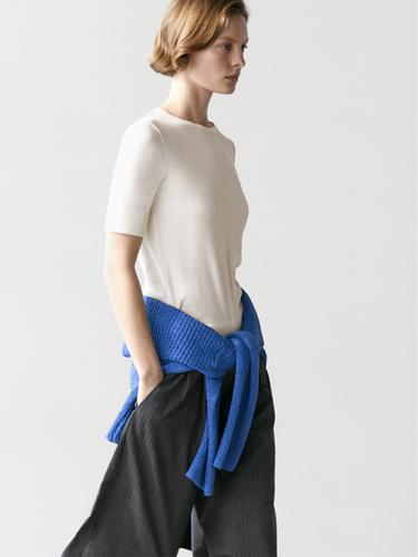 Zara Cotton blend T-shirt - Ecru