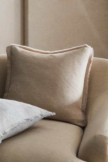 CHENILLE CUSHION COVER - Light beige by Zara - Image 0