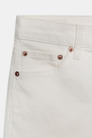 JEAN ZW COLLECTION CROPPED FLARE TAILLE MOYENNE - Blanc de Zara - Image 8