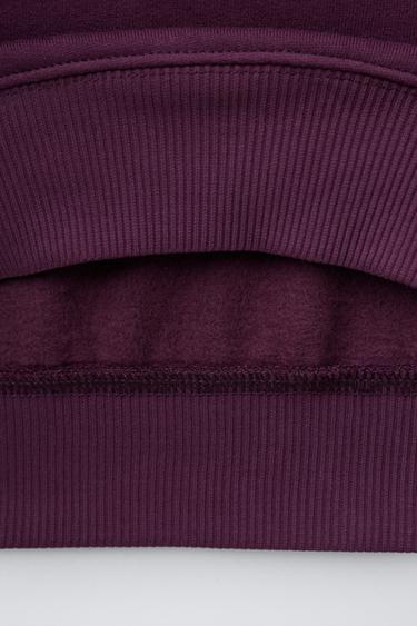 SHINY CHERRY SWEATSHIRT - Purple by Zara - Image 3