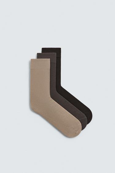 3-PACK OF LIGHTWEIGHT TEXTURED SOCKS - various by Zara