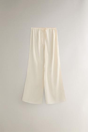 SATEEN PANTS - Crudo de Zara - Imagen 0