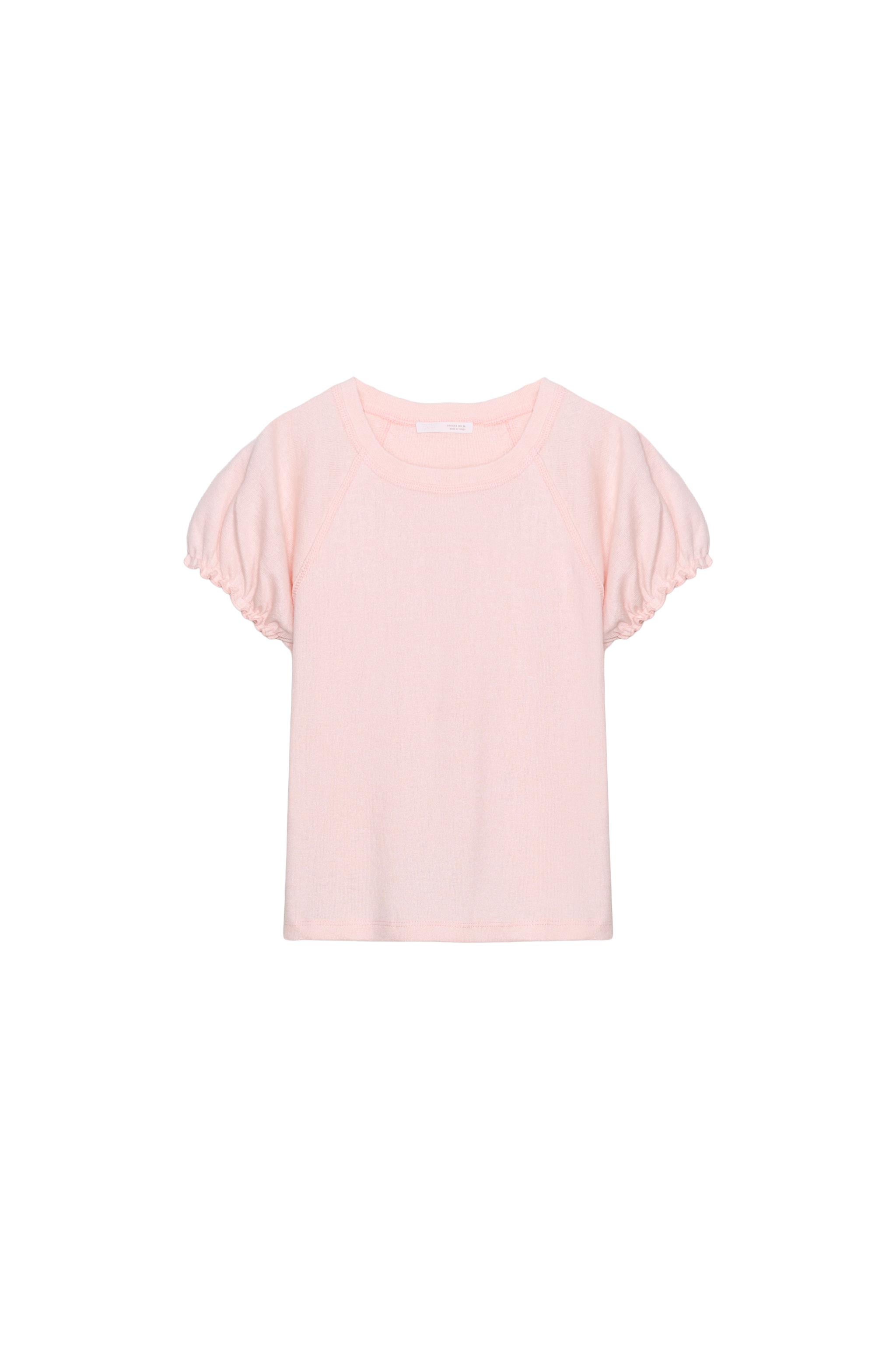 ラスティックボリュームTシャツ - ブラック | ZARA Japan / 日本