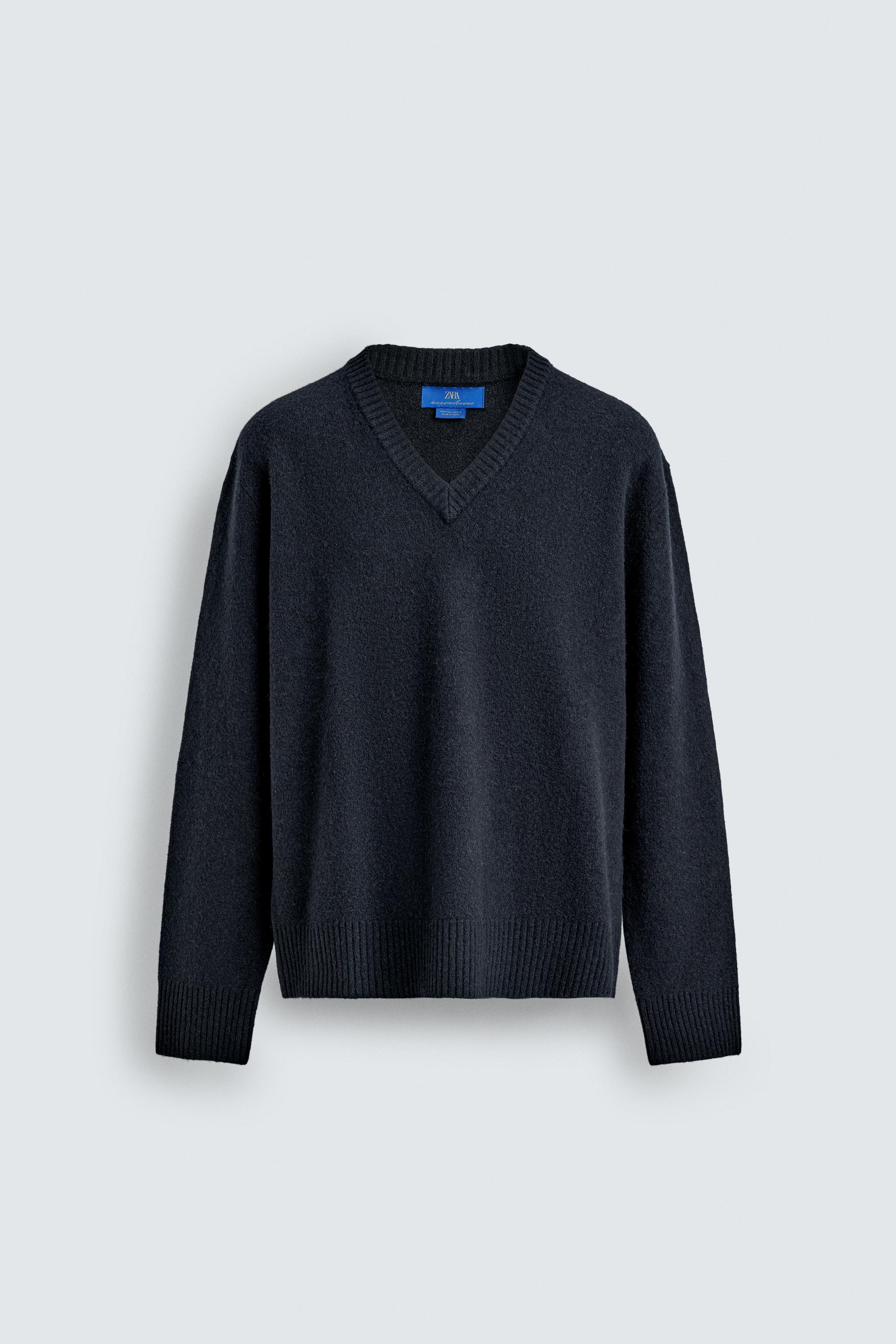 WOOL V-NECK JUMPER AARON LEVINE X ZARA