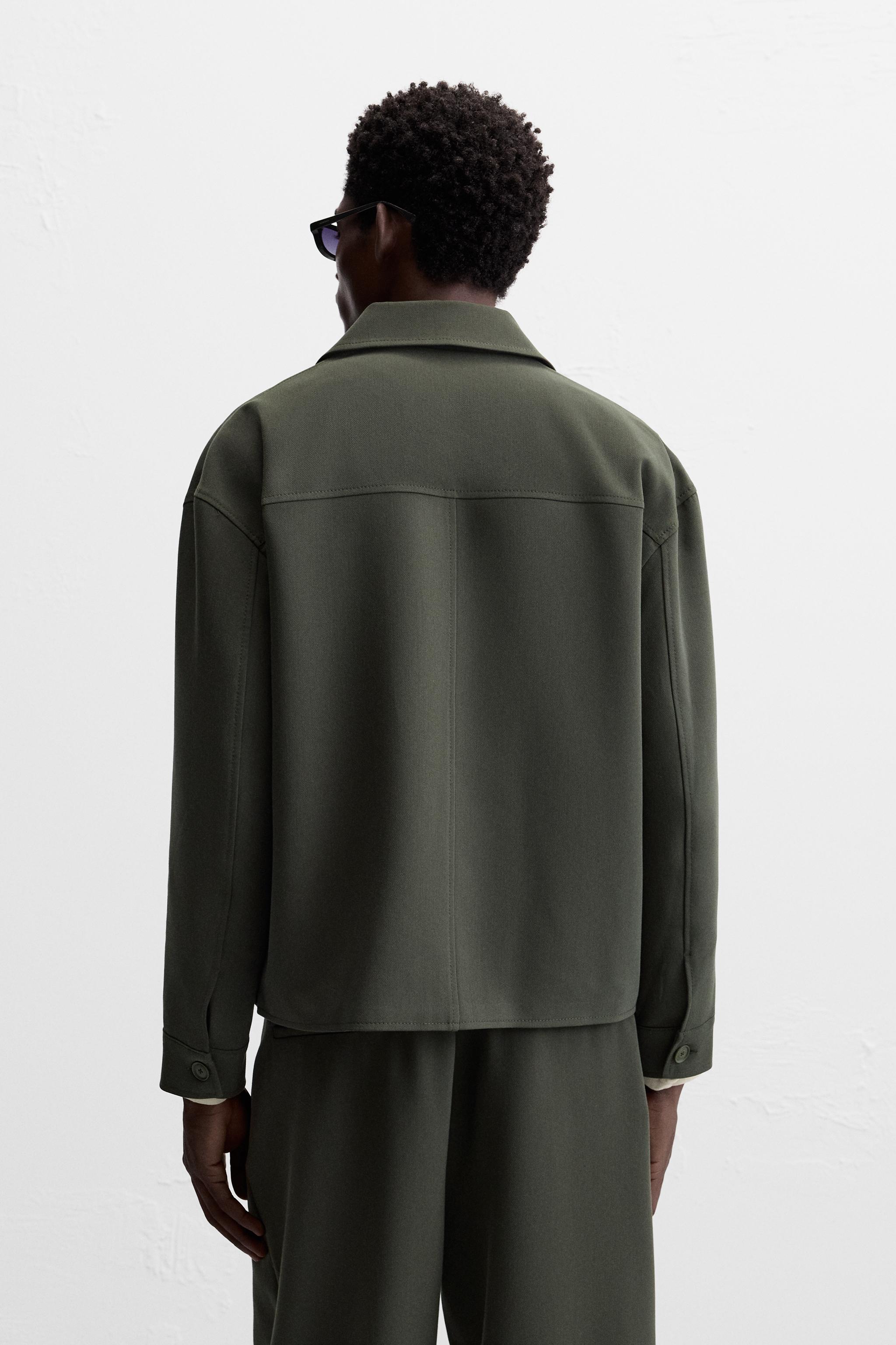 ★ZARA★ BOXY FIT OVERSHIRT BOXY FIT OVERSHIRT - Grey | ZARA South Africa