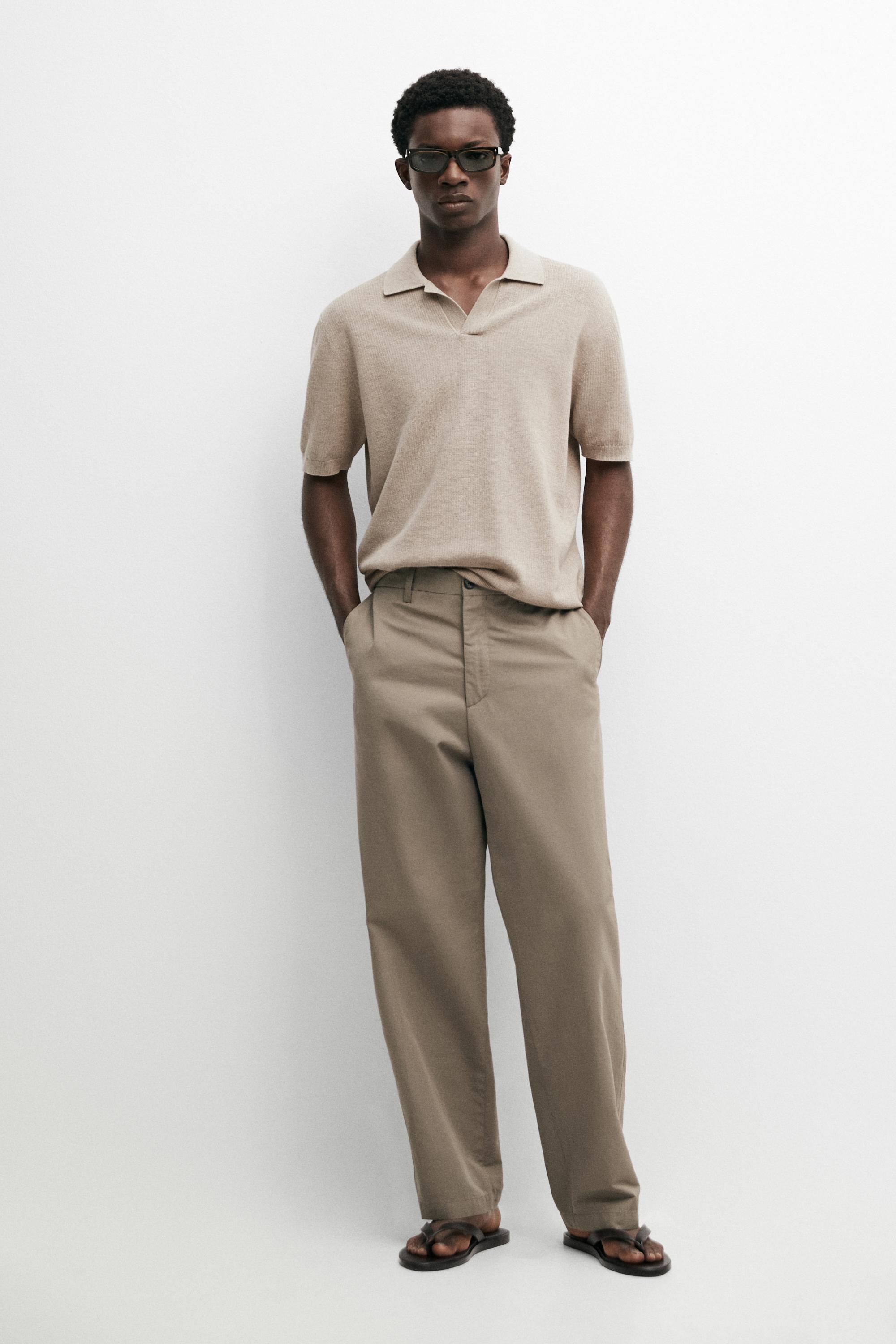 100% cotton knit polo sweater