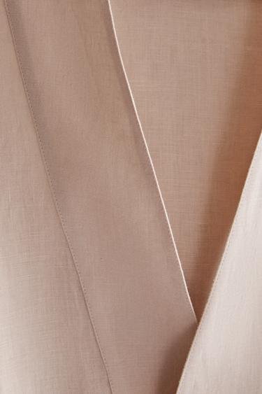 ROBE DE CHAMBRE EN LIN - Rose de Zara - Image 4