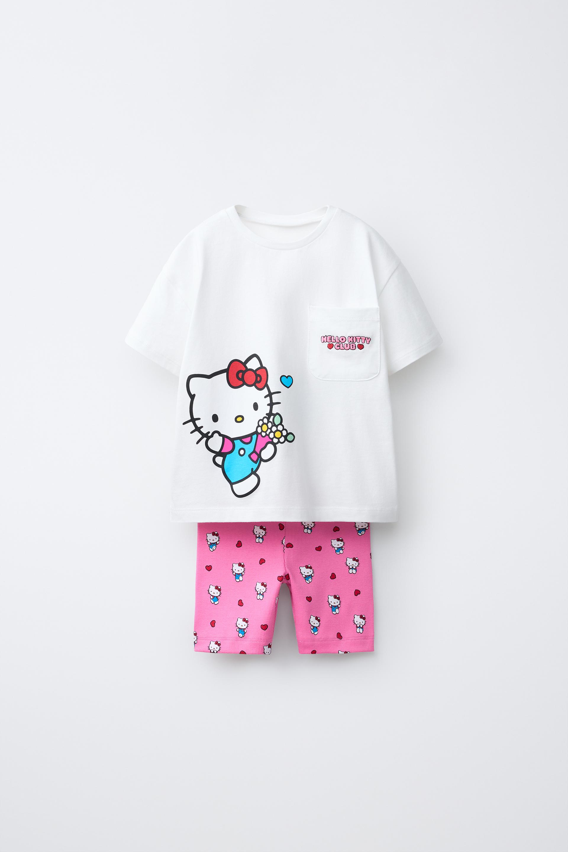 HELLO KITTY © SANRIO TOP AND CYCLING LEGGINGS SET - Fuchsia | ZARA United States