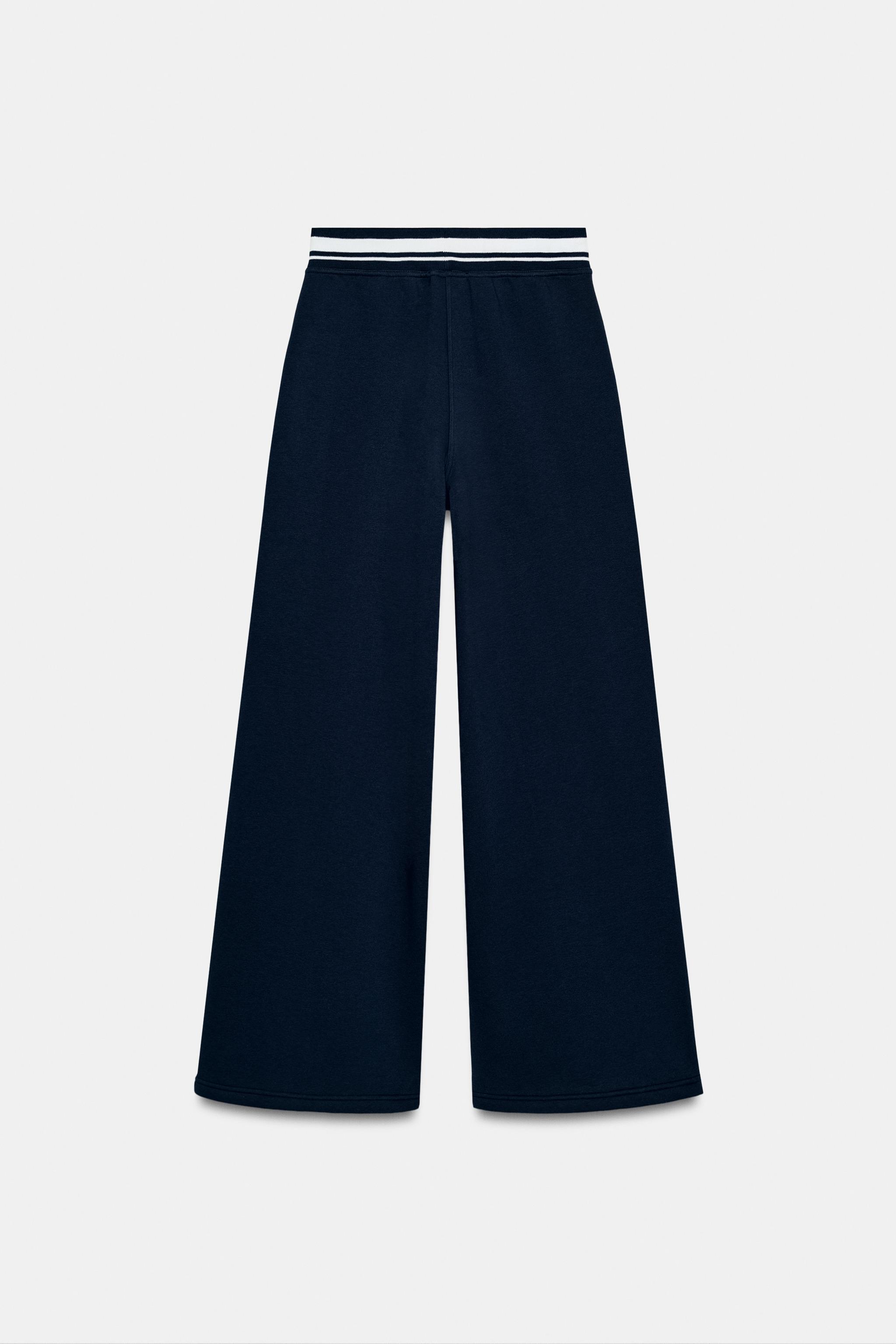 ST. MORITZ® PLUSH PANTS - Navy blue | ZARA Canada