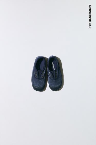 LEDER-SNEAKER BENSIMON ® X ZARA - Blau von Zara