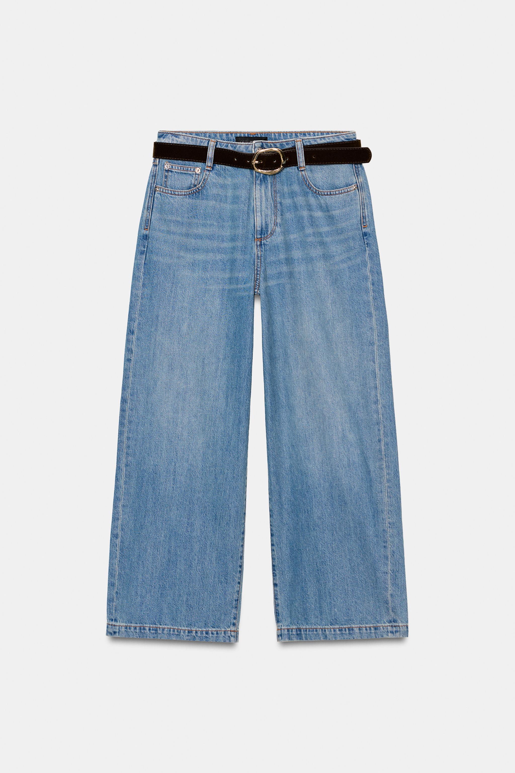 Z1975 KEMERLİ KISA PAÇA GENİŞ PAÇA JEAN - Görsel 10