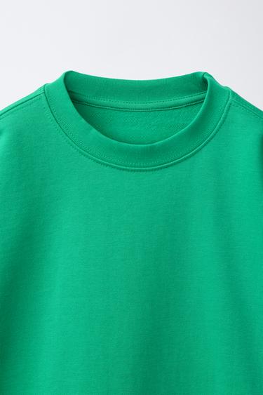 BASIC SWEATSHIRT - Green by Zara - Image 2