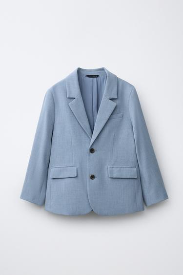 Zara SUIT JACKET - Pastel blue