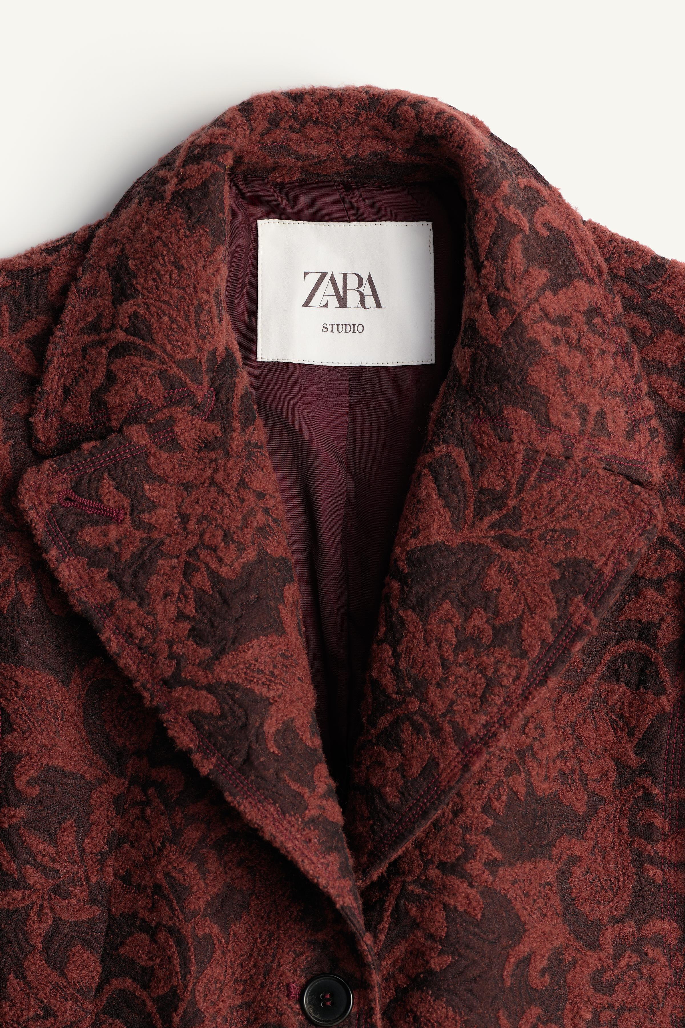 MANTEAU LONG JACQUARD AVEC LAINE ÉDITION LIMITÉE