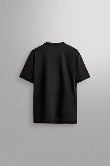 T-SHIRT D'ENTRAÎNEMENT COUPE DÉCONTRACTÉE - Noir de Zara - Image 7
