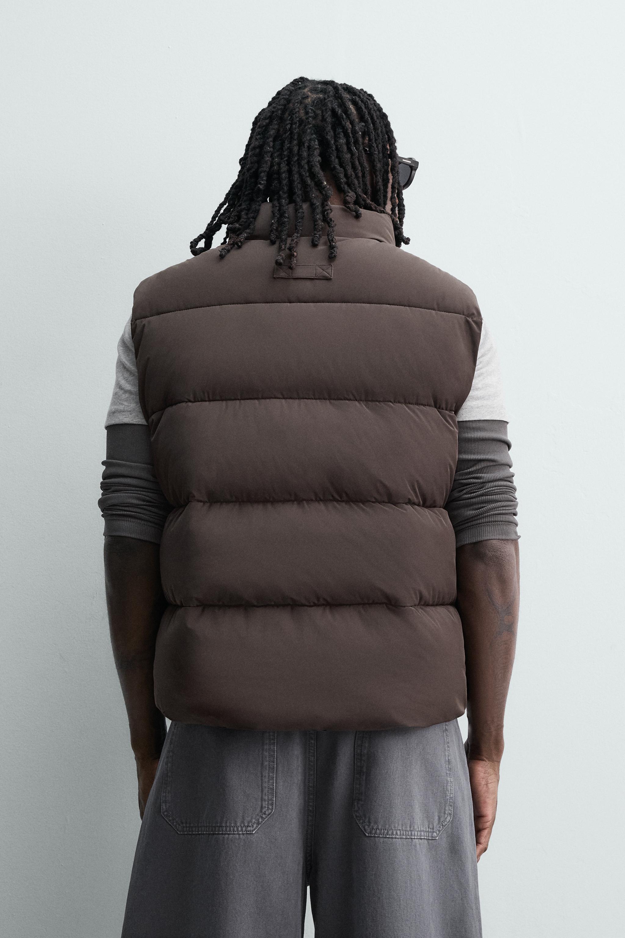 GILET SANS MANCHES MATELASSÉ COUPE COURTE