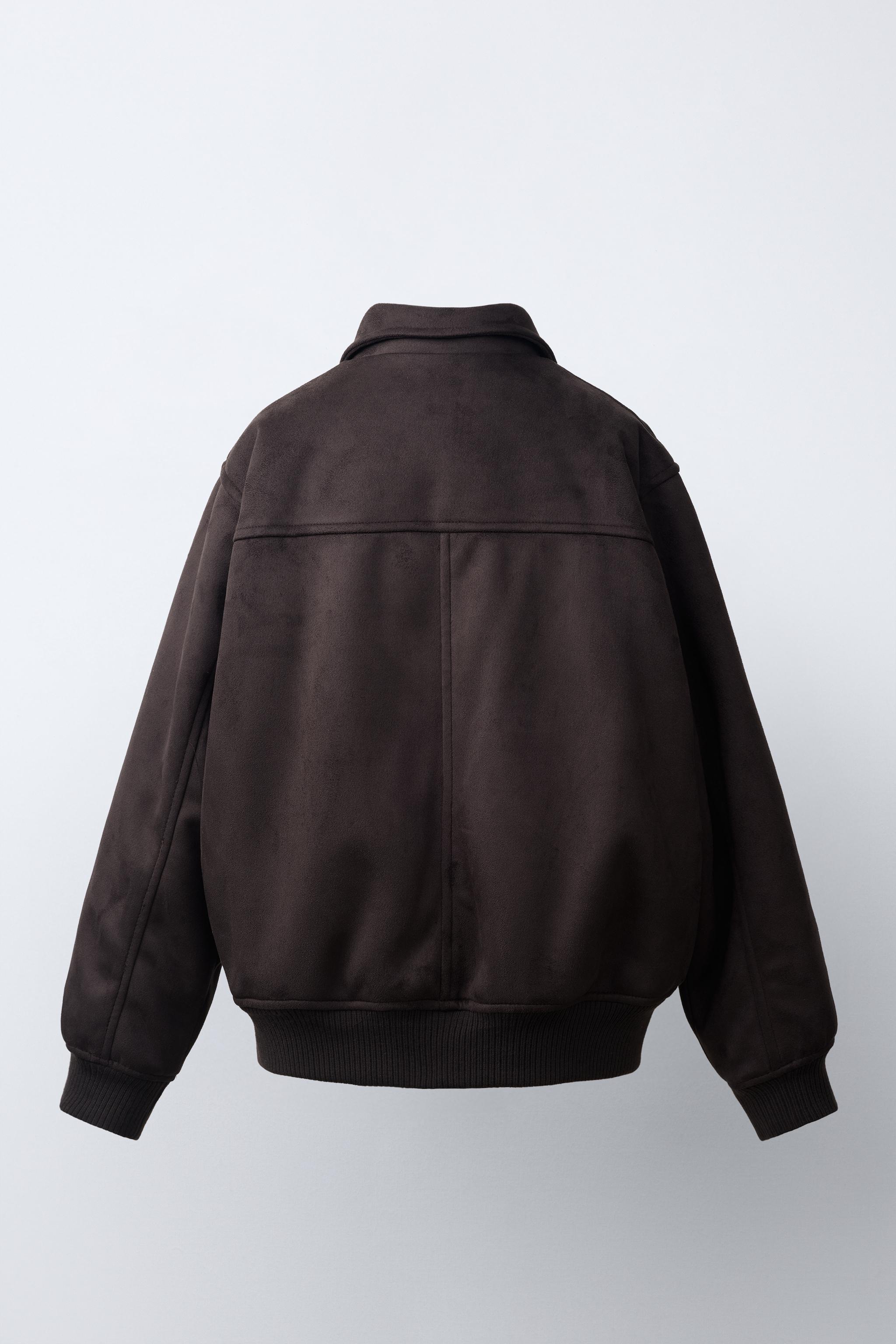 BLOUSON BOMBER EFFET DAIM