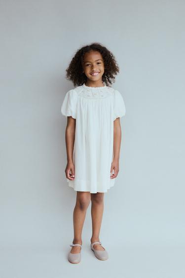 6-10 YEARS/ LIMITED EDITION EMBROIDERED FLORAL DRESS - White by Zara