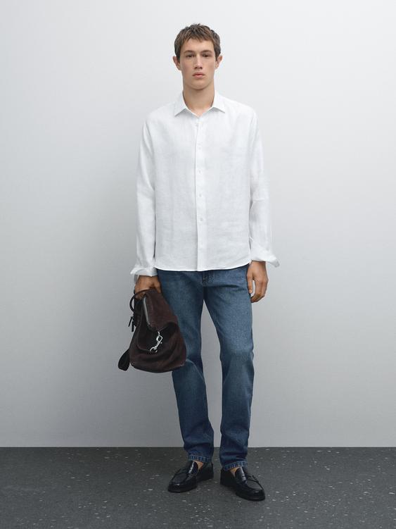 Lightweight regular fit twill shirt