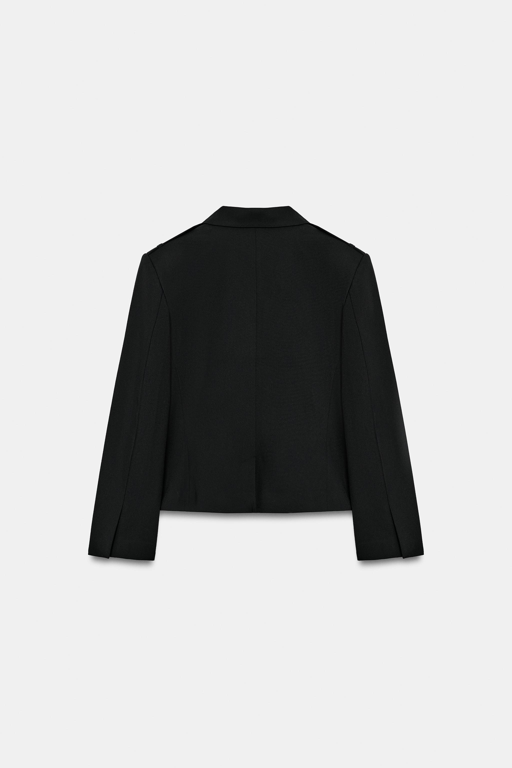 Zara SHORT LAPEL BLAZER — фото 9