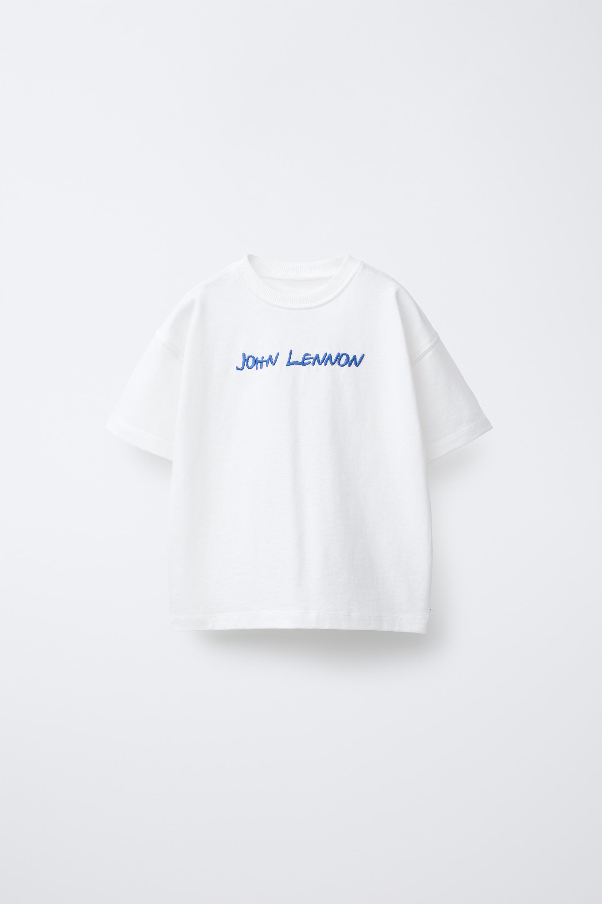 JOHN LENNON ®刺繍Tシャツ - ホワイト | ZARA Japan / 日本