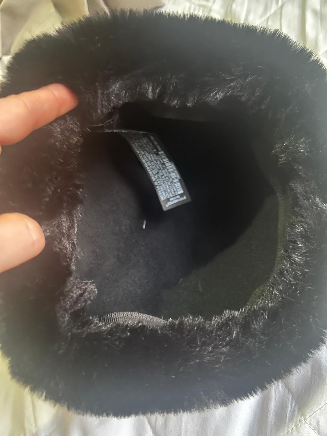 FAUX FUR WOOL BLEND HAT - Image 2