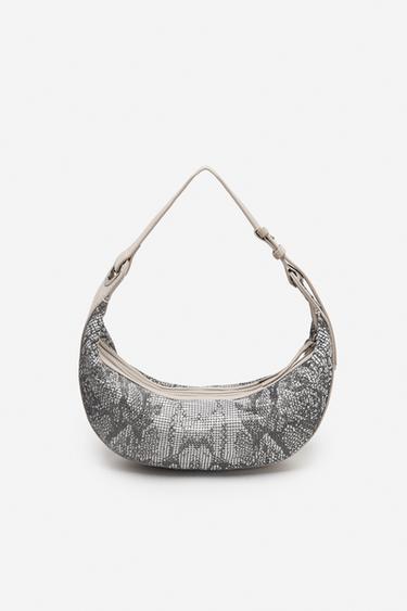 ANIMAL PRINT SHOULDER BAG - THE ITEM ZARA WOMAN - Grey by Zara - Image 5